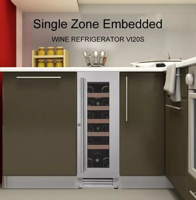 Custom Built-in Compressor Single-Zone Beverage Cooler Wine Fridge